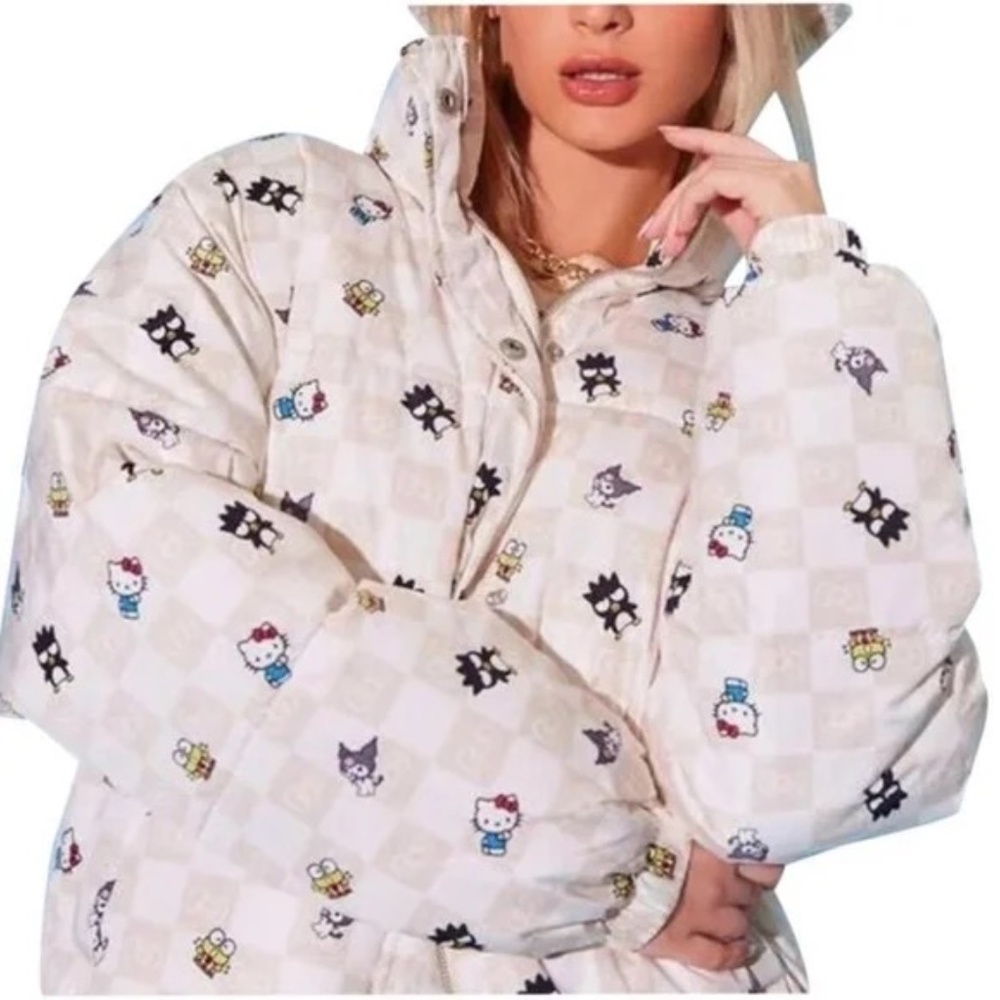 Hello Kitty X Forever 21 Puffer Jacket RARE S